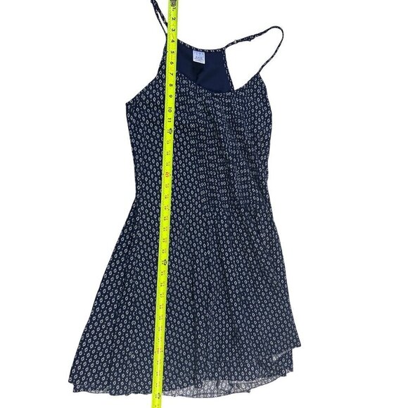 Time And Tru Blue Spaghetti Strap Dress S (4-6) Beachy Boho vacation Resort Crui - Picture 3 of 10